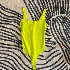 Zara Neon Yellow Bodysuit